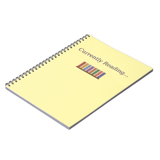 Derzeit Reading.. - Book Lover Notebook Cover Notizblock (Linke Seite)