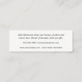 Derzeit Zickzack Mini Visitenkarte (Rückseite)