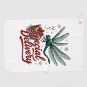 Derzeitige Delivery Dragonfly Golfhandtuch (Horizontal)