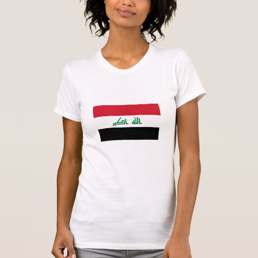 Derzeitige Nationalflagge im Irak T-Shirt (Vorderseite)