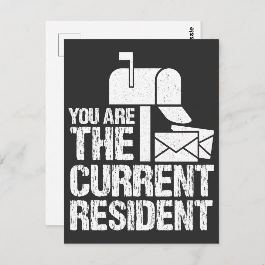 Derzeitige Resident Postman Funny Postal Workers Postkarte (Vorne/Hinten)