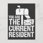 Derzeitige Resident Postman Funny Postal Workers Postkarte (Vorderseite)
