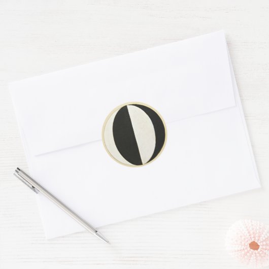 Derzeitiger Stand von Mahatmas durch Hilma af Klin Runder Aufkleber (Umschlag)