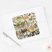 Derzeitiger Zeitraum 2012 Quadratischer Aufkleber (Umschlag)