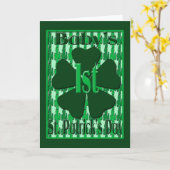 Des 1. St Patrick des Babys Tageskarte Karte (Gelbe Blume)