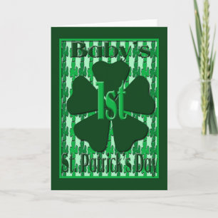 Des 1. St Patrick des Babys Tageskarte Karte