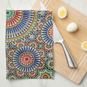 des arabischen religiöses Muster Mosaik-Islams Geschirrtuch (Viertel Falte)