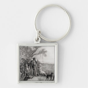 Des Balboa der Anblick zuerst des Pazifischen Schlüsselanhänger