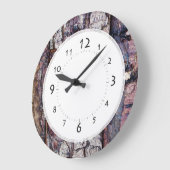 Des Baumrinde-Holzfäller-oder Tischlers Büro Große Wanduhr (Winkel)