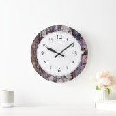 Des Baumrinde-Holzfäller-oder Tischlers Büro Große Wanduhr (Zuhause)