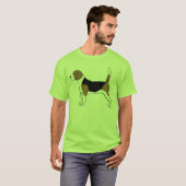 Des Beagle-| niedlicher cooler Eckzahn T-Shirt (Vorne ganz)