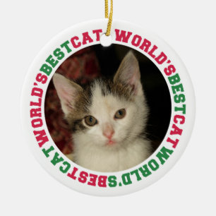 Des besten Tatzenhaustier-Gewohnheits-Foto Keramikornament