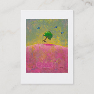 Des blauen einzigartige Kunst Vogel-Spaßes des Visitenkarte