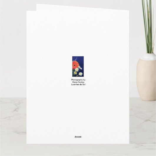 Des Blumenblumenstraußes der Mutter Tagesgroße Karte (Rückseite)