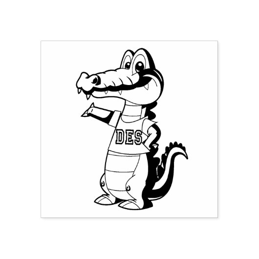 DES - Briefmarke des Gator Gear Gummistempel (Prägung)