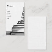 Des Bücherwurms Visitenkarte (Vorne/Hinten)