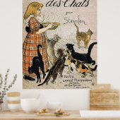 Des Chats von Theophile Steinlen Poster (Küche)