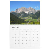 Des Dolomits, Italiens Kalender (Mär 2027)