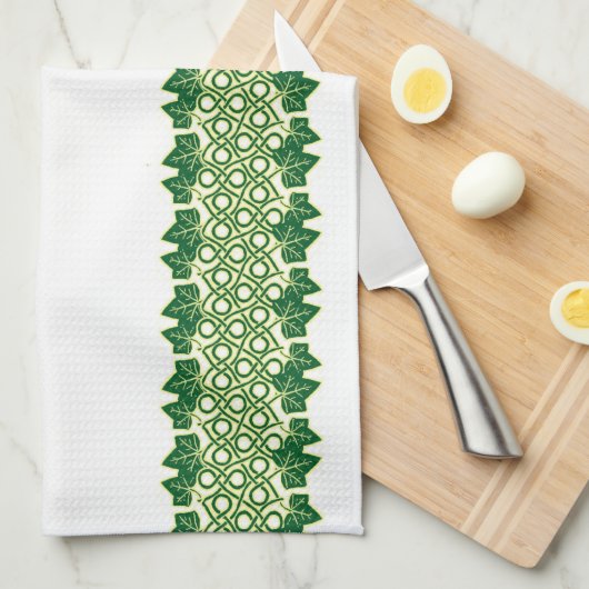 "Des Efeus Geschirrtuch für immer" (Viertel Falte)