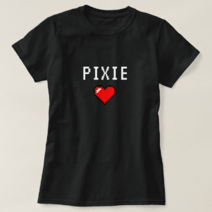 Des Elf-  T - Shirt Pixel-des Herz- 