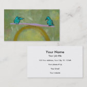 Des empfindlichen einzigartige Kunst Visitenkarte (Vorne/Hinten)