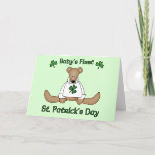 Des ersten St Patrick des Babys Tag Karte