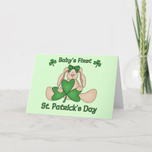 Des ersten St Patrick des Babys Tag Karte