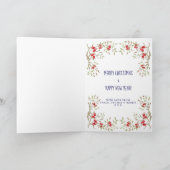 Des Feiertagskarten-Schnees der frohen Weihnachten (Innenseite)