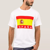 des Flaggenlandes Espana Spanien spanischer T-Shirt (Vorderseite)