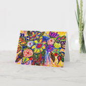 Des Fleurs Dans La Maison Card< Blank Inside> Dankeskarte (Vorderseite)