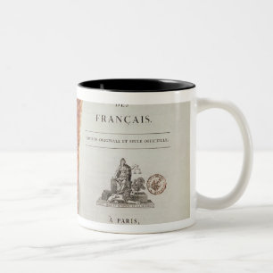 DES Francais Le Code Civil Zweifarbige Tasse