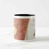 DES Francais Le Code Civil Zweifarbige Tasse (Mittel)