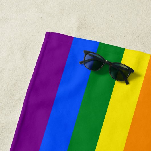 Des Gay Pride-LGBT Buchstaben Regenbogen-des Strandtuch (Beispiel)