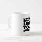 Des Gefühls gegenseitig Kaffeetasse (Vorderseite Links)