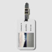 des Gepäckmarketts der Alaska-Liebe Gepäckanhänger (Vorderseite Vertikal)