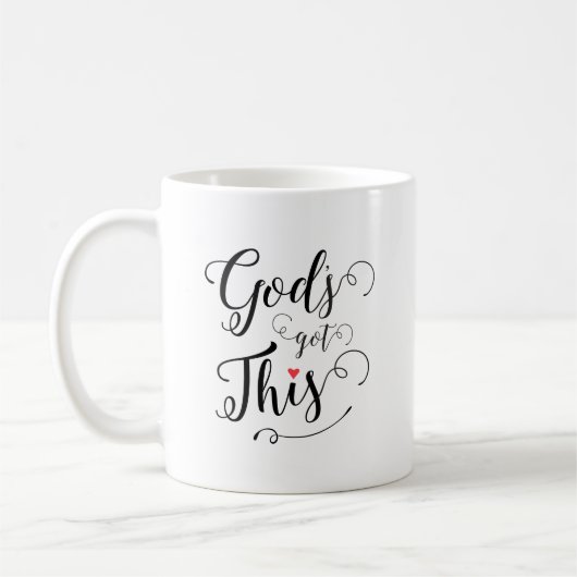 Des Gottes got dieses! Kaffeetasse (Links)