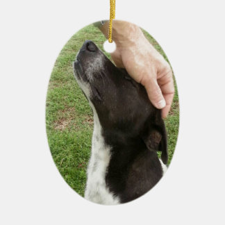 Des Hundes sind der beste Freund eines Mannes! Keramikornament