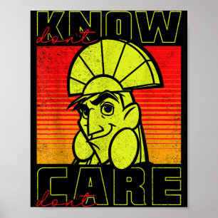 Des Kaisers neue Truppe Kuzco Weiß Nicht Nicht Küm Poster