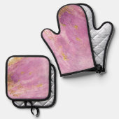 Des Königs Gewand Ofenhandschuh & Topflappen-Set (Vorderseite/Rückseite)