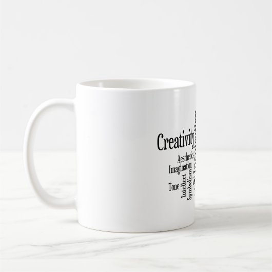 Des künstlerischen kreativen kaffeetasse (Links)