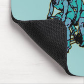 Des kurzen Lebens, eln stark radfahrender Entwurf Mousepad (Ecke)