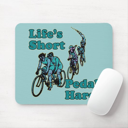 Des kurzen Lebens, eln stark radfahrender Entwurf Mousepad (Mit Mouse)