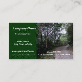 Des Lebens der Weg-/der Natur Weg-Visitenkarten Visitenkarte (Rückseite)