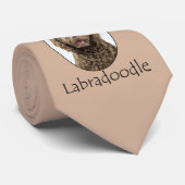 Des Lebens verbessern Labradoodle Krawatte (Gerollt)