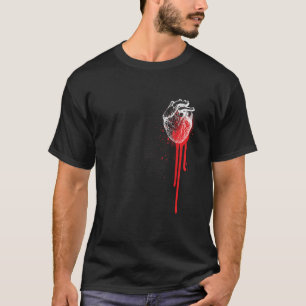 Des liberalen Künstlers blutendes Herz Politische T-Shirt