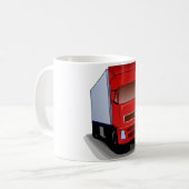 Des LKW-Schicksals-Glückwünsche halb 4x4 ATV Kaffeetasse (Vorderseite Links)