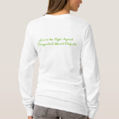 Des Longsleeve HeartBot Damen T-Shirt (Rückseite)