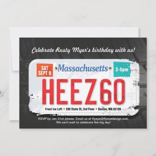 Des Massachusetts des Typ 60. Einladung (Vorderseite)