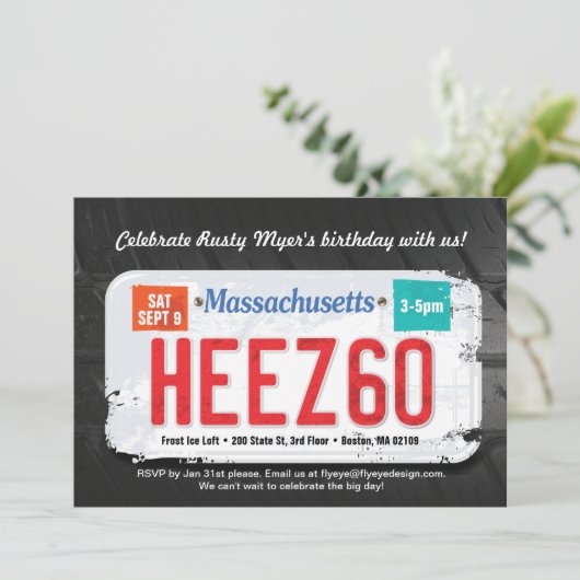 Des Massachusetts des Typ 60. Einladung (Stehend Vorderseite)