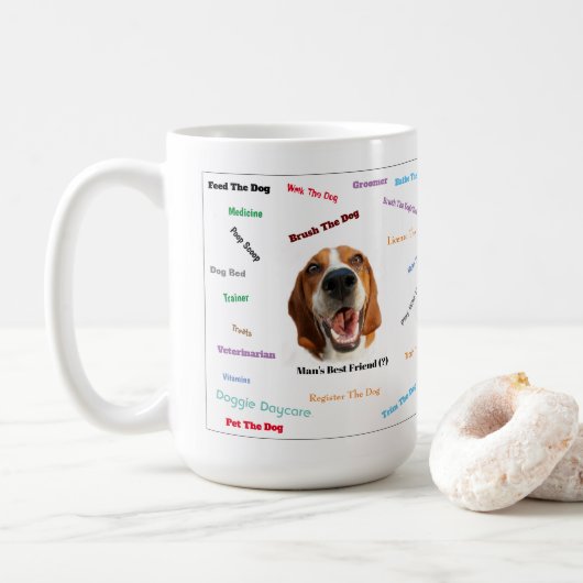 Des Menschen bester Freund (?) Kaffeetasse (Mit Donut)